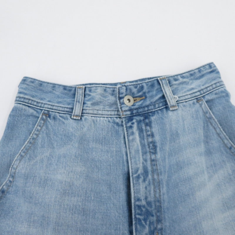 STYLEMIXER カットオフセンタープレスデニム デニムパンツ 500ISS11-0871-1 ブルー サイズ：S【瀬戸大橋店】