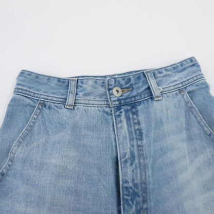 STYLEMIXER カットオフセンタープレスデニム デニムパンツ 500ISS11-0871-1 ブルー サイズ：S【瀬戸大橋店】