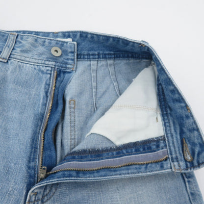 STYLEMIXER カットオフセンタープレスデニム デニムパンツ 500ISS11-0871-1 ブルー サイズ：S【瀬戸大橋店】