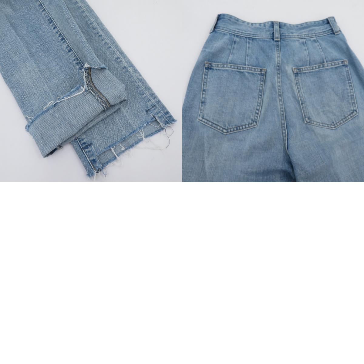 STYLEMIXER カットオフセンタープレスデニム デニムパンツ 500ISS11-0871-1 ブルー サイズ：S【瀬戸大橋店】