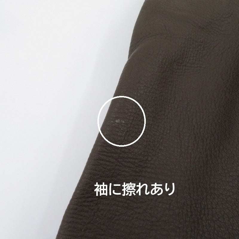 W.B.PLACE&Co USA製 ジャケット レザー ブラウン サイズ：32【瀬戸大橋店】