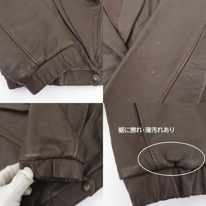 W.B.PLACE&Co USA製 ジャケット レザー ブラウン サイズ：32【瀬戸大橋店】