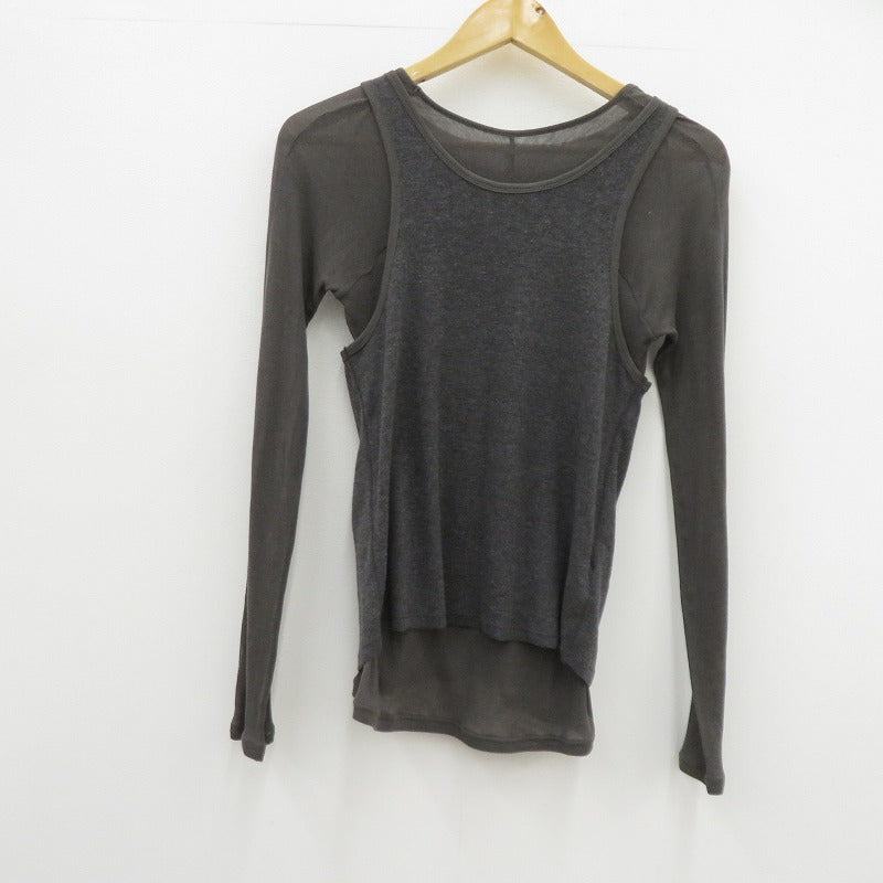 TODAYFUL | トゥデイフル Layered Sheer Long T-shirts 長袖Ｔシャツ 12420610 グレー サイズ：不明【瀬戸大橋店】