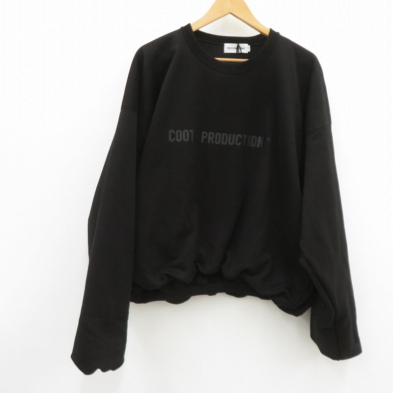COOTIE | クーティー Swallow Rib Sweat Crew スウェット CTE-25A338 ブラック サイズ：L【瀬戸大橋店】