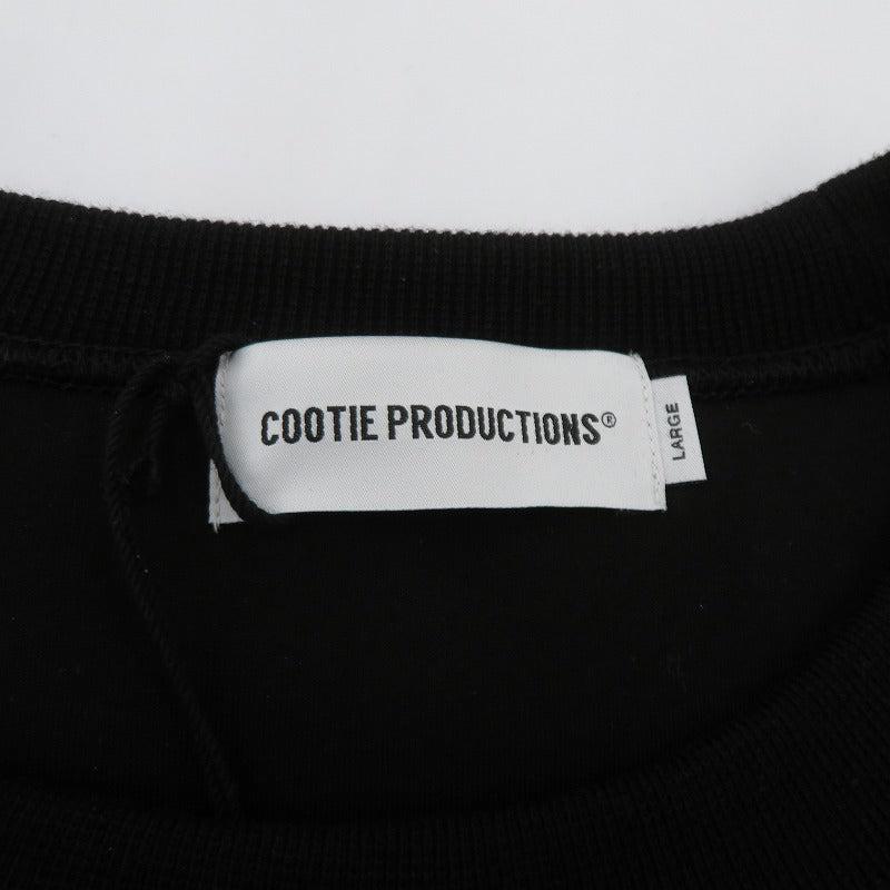 COOTIE | クーティー Swallow Rib Sweat Crew スウェット CTE-25A338 ブラック サイズ：L【瀬戸大橋店】