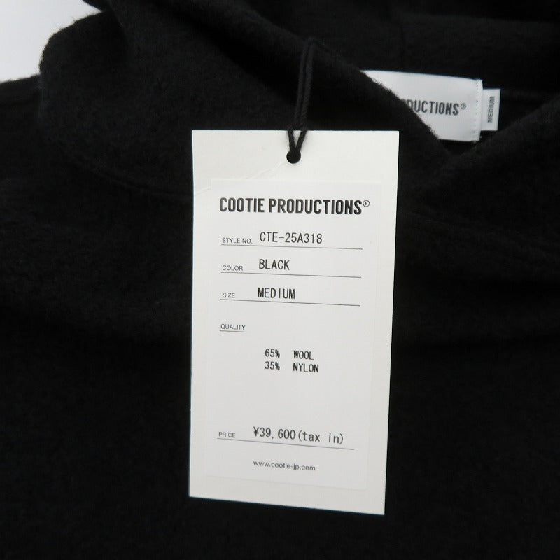 COOTIE | クーティー W/N Fleece Hoodie パーカー CTE-25A318 ブラック サイズ：M【瀬戸大橋店】