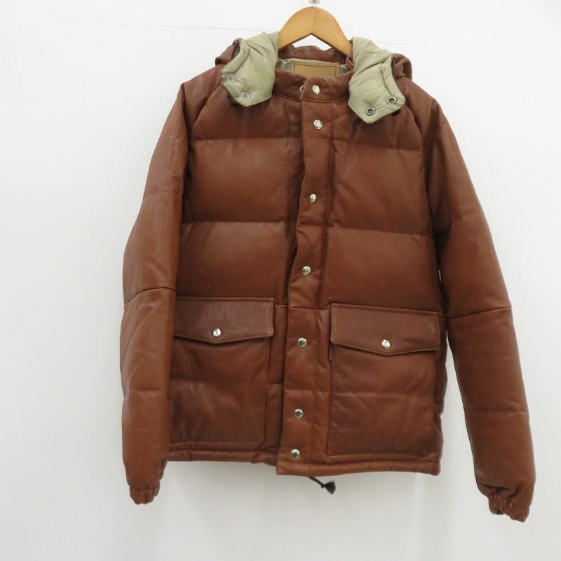WEIRDO | ウィアード GOAT SKIN DOWN JACKET 'GROWN UP' レザー ダウンジャケット WRD-19-AW-01 ブラウン サイズ：S【瀬戸大橋店】