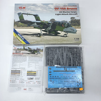 未組立 1/48 アメリカ海兵隊 OV-10A ブロンコ軽攻撃機 / ICM [48305]..