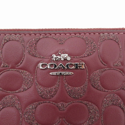 COACH | コーチ ﾚｻﾞｰｸﾘｯﾀｰｼｸﾞﾈﾁｬｰ 長財布 ｱｳﾄﾚｯﾄ・f80222 ブラウン【瀬戸大橋店】