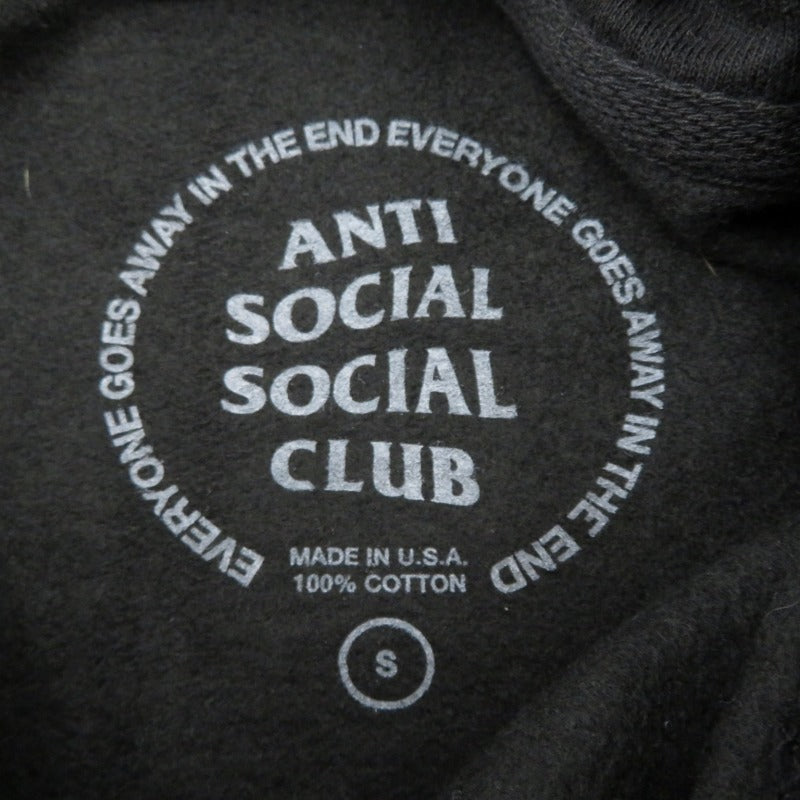 ANTI SOCIAL SOCIAL CLUB | アンチソーシャルソーシャルクラブ パーカー ブラック サイズ：S【瀬戸大橋店】
