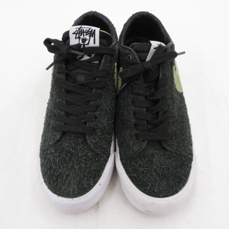 NIKE SB | ナイキエスビー STUSSY×BLAZER LOW スニーカー BQ6449-001 グリーン【瀬戸大橋店】