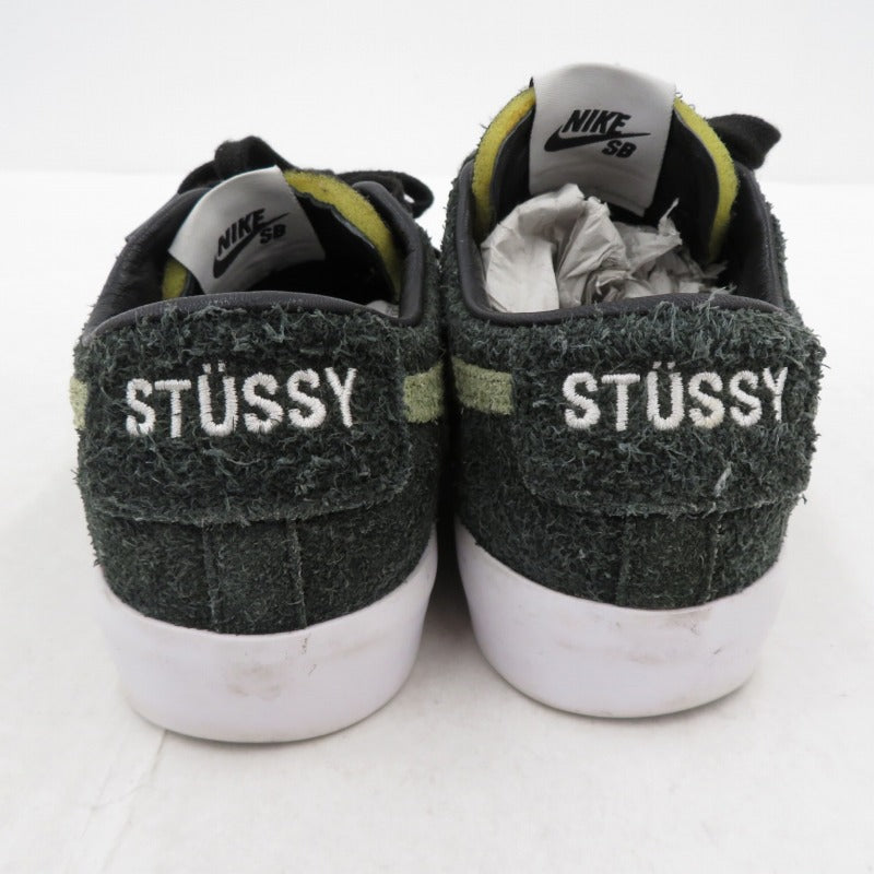 NIKE SB | ナイキエスビー STUSSY×BLAZER LOW スニーカー BQ6449-001 グリーン【瀬戸大橋店】