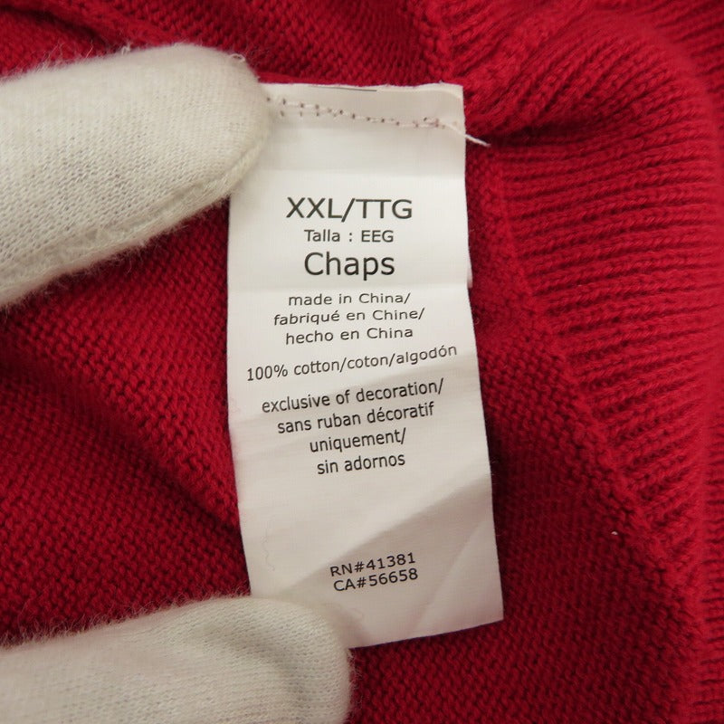 CHAPS RALPHLAUREN | チャプスラルフローレン ベスト レッド サイズ：XXL【瀬戸大橋店】