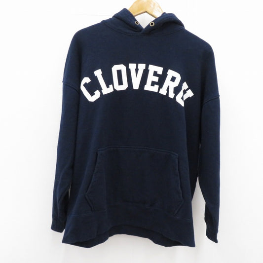 Wide Sweat Hood Cloveru Logo パーカー CLFW-2204 ネイビー サイズ：M【瀬戸大橋店】