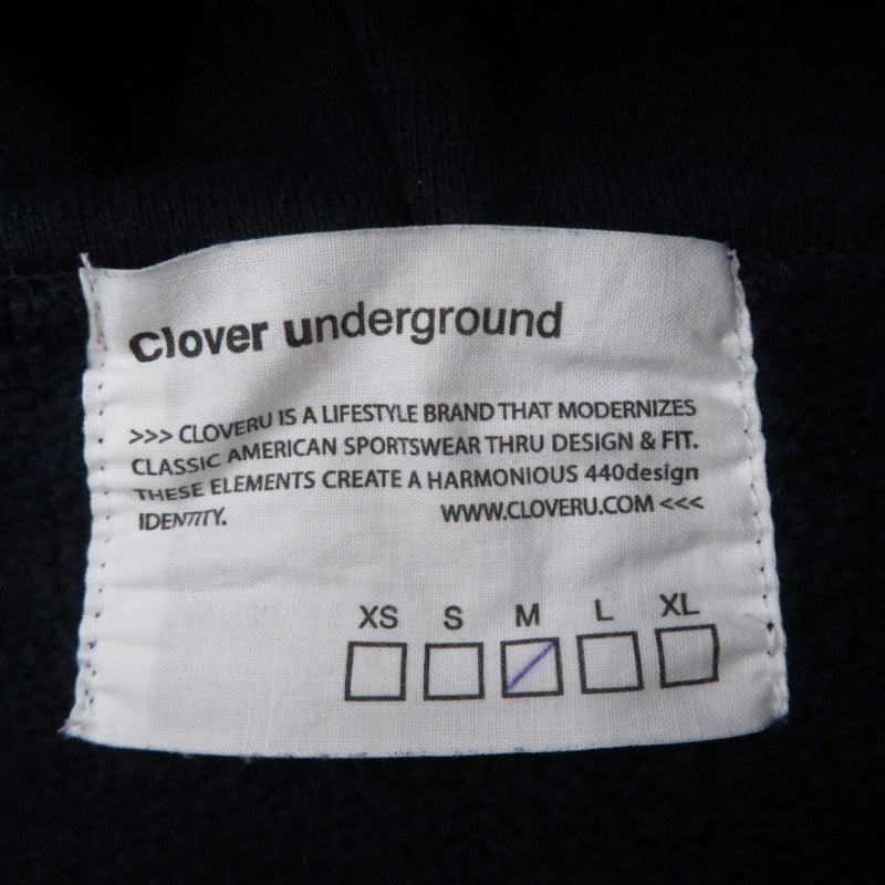 Wide Sweat Hood Cloveru Logo パーカー CLFW-2204 ネイビー サイズ：M【瀬戸大橋店】