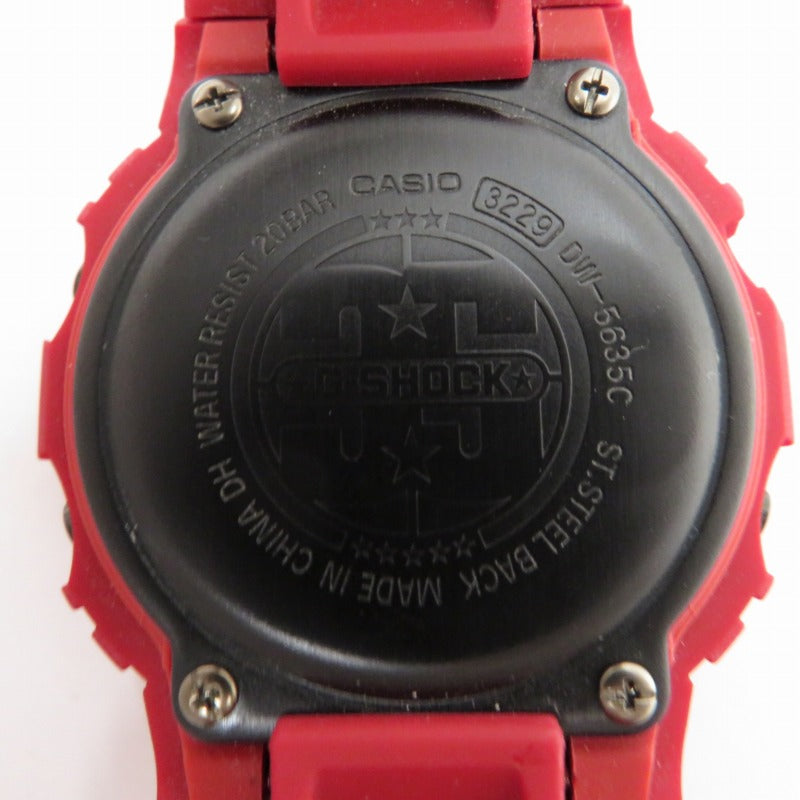 G-SHOCK | ジーショック 35周年記念スペシャルモデル 腕時計 DW-5635C-4JR レッド【瀬戸大橋店】
