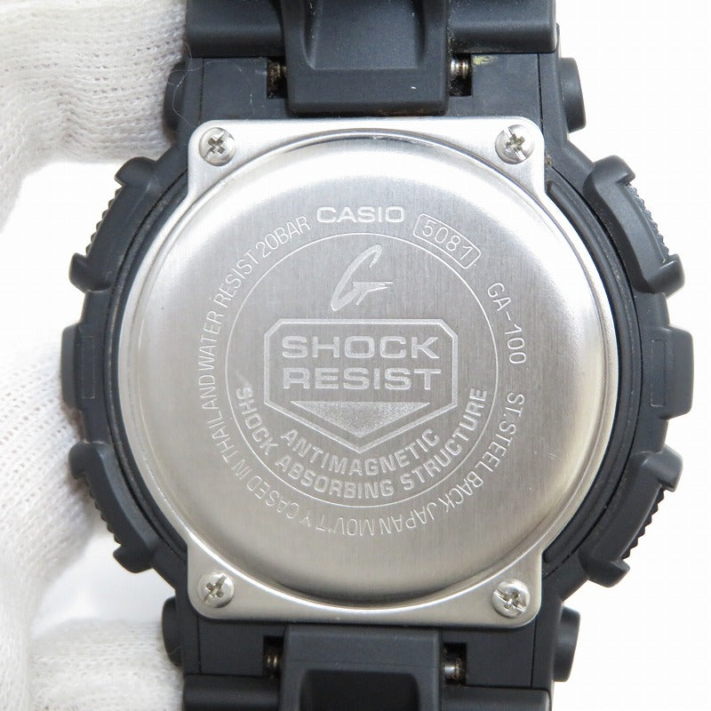 G-SHOCK | ジーショック 腕時計 GA-100 ブラック【瀬戸大橋店】