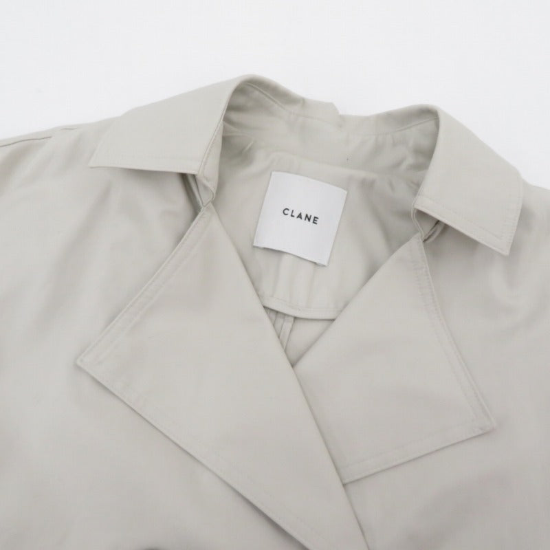 CLANE | クラネ BACK LONG FLARE COAT その他アウター グレー サイズ：1【瀬戸大橋店】