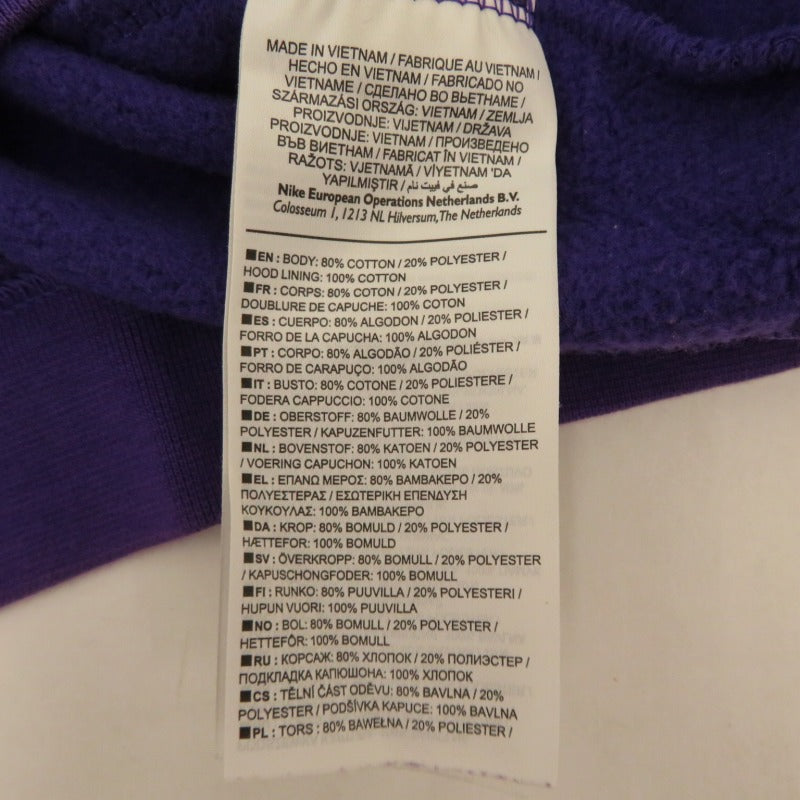 NIKE | ナイキ LAKERS CLUB FLEECE HOODIE パーカー AV0340-504 パープル サイズ：M【瀬戸大橋店】