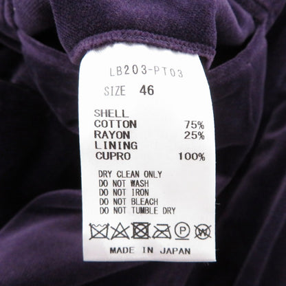 LITTLEBIG　Velvet Trousers パンツ LB203-PT03 パープル サイズ：46【瀬戸大橋店】