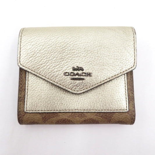COACH | コーチ 三つ折り財布 ブラウン【瀬戸大橋店】