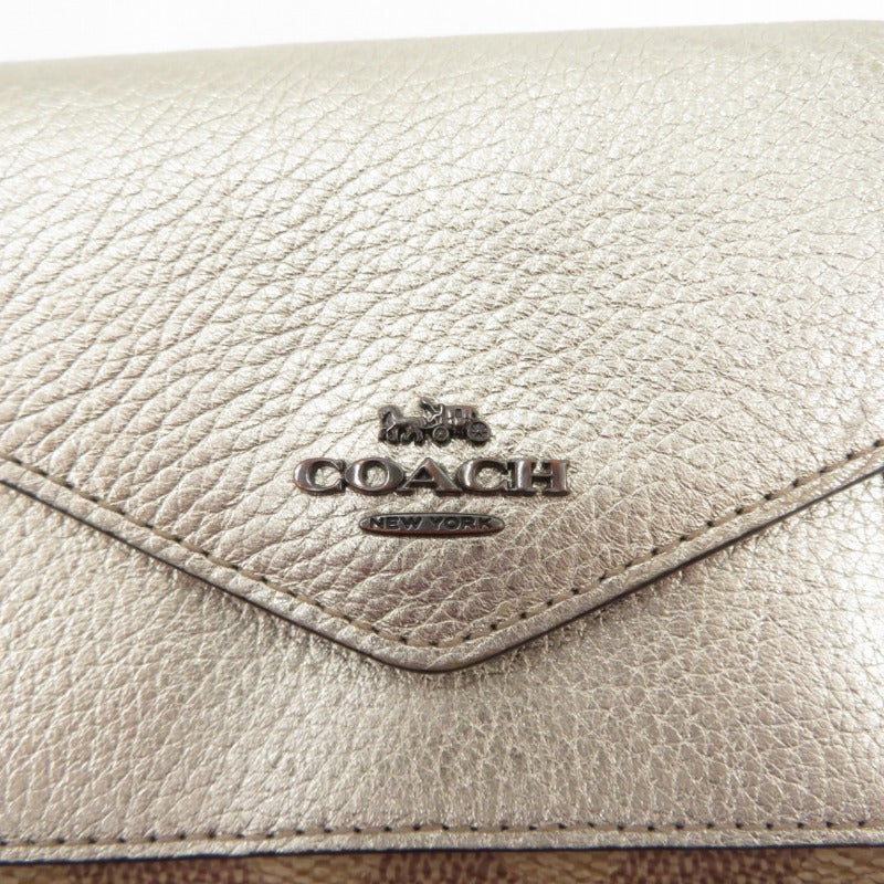 COACH | コーチ 三つ折り財布 ブラウン【瀬戸大橋店】