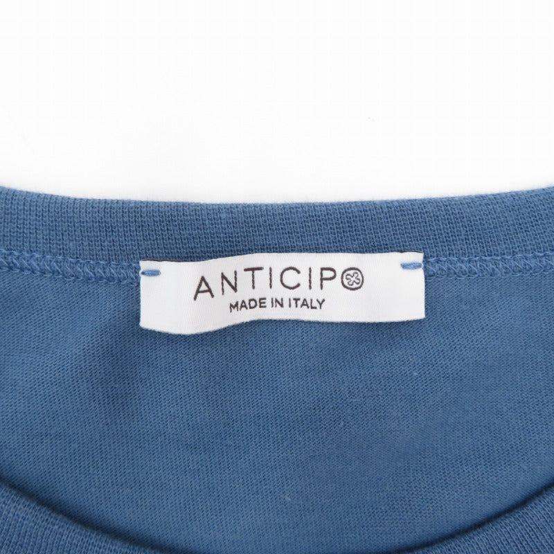 ANTICIPO/クルーネックロングスリーブ 長袖Ｔシャツ LB-6A-79405 ネイビー サイズ：42【瀬戸大橋店】
