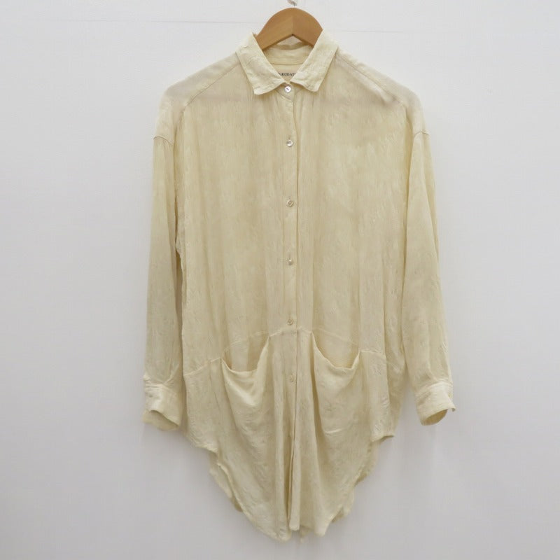 Big Pocket Back Open Shirt ブラウス 2023/02/01 0:00:00 ベージュ【瀬戸大橋店】