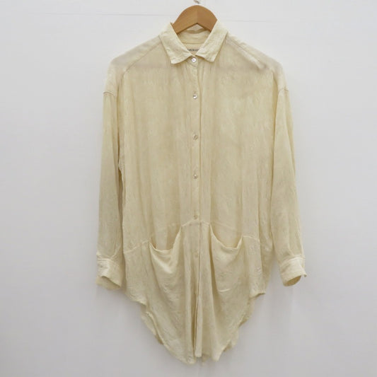 Big Pocket Back Open Shirt ブラウス 2023/02/01 0:00:00 ベージュ【瀬戸大橋店】