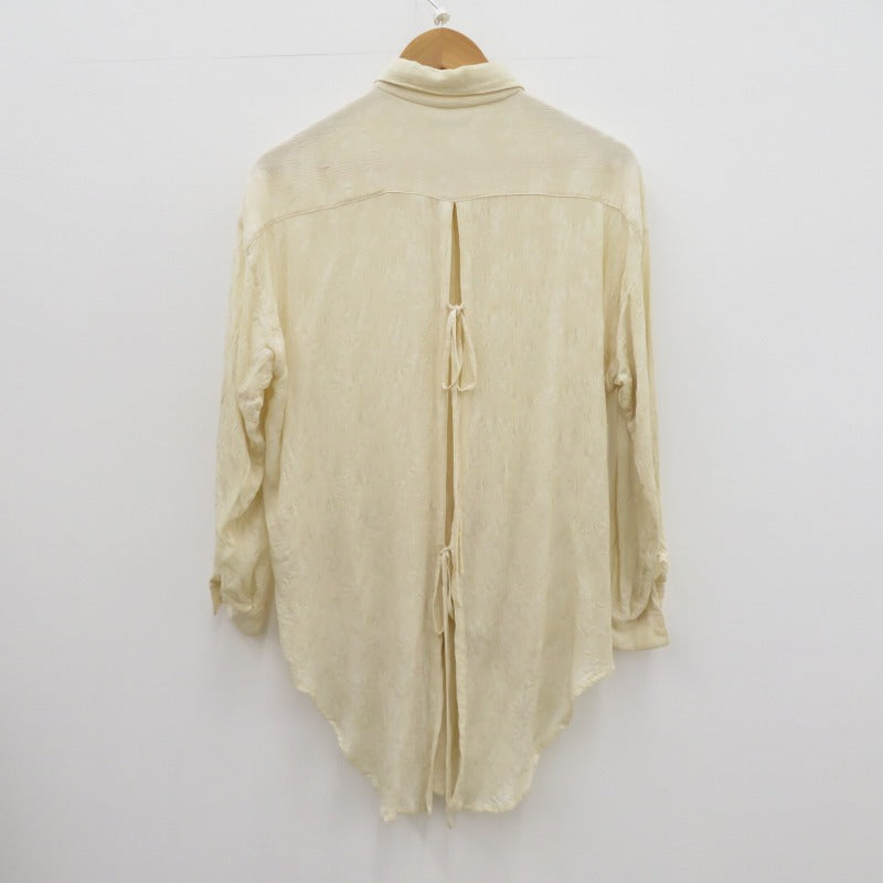 Big Pocket Back Open Shirt ブラウス 2023/02/01 0:00:00 ベージュ【瀬戸大橋店】