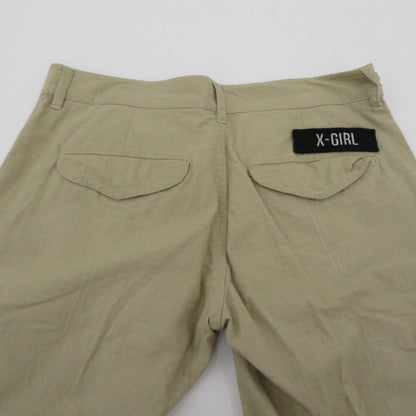X-girl | エックスガール MILITARY FLARE PANTS カーゴパンツ 105232031007 カーキ サイズ：M【瀬戸大橋店】