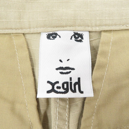 X-girl | エックスガール MILITARY FLARE PANTS カーゴパンツ 105232031007 カーキ サイズ：M【瀬戸大橋店】