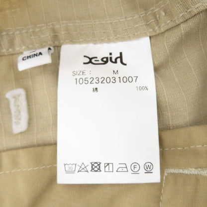 X-girl | エックスガール MILITARY FLARE PANTS カーゴパンツ 105232031007 カーキ サイズ：M【瀬戸大橋店】