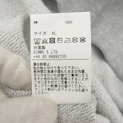 GIMME FIVE | ギミーファイブ パーカー グレー サイズ：XL【瀬戸大橋店】
