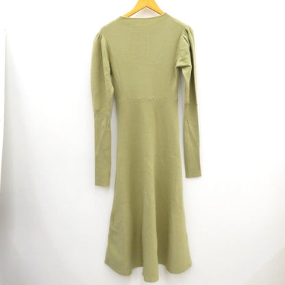 AMERI | アメリ UND PUFF SLEEVE FIT AND FLARE DRESS ワンピース 02220590670 グリーン サイズ：S【瀬戸大橋店】