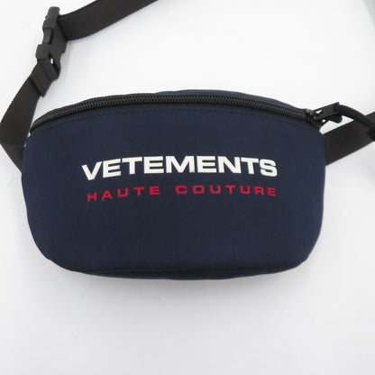 VETEMENTS | ヴェトモンベトモン Logo Haute Couture Fanny Pack ボディバッグ UE51BA100N ネイビー【瀬戸大橋店】