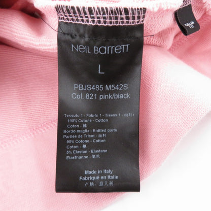 NEIL BARRETT | ニールバレット フロントサンダーロゴプリント パーカー PBJS485-M542S ピンク サイズ：L【瀬戸大橋店】