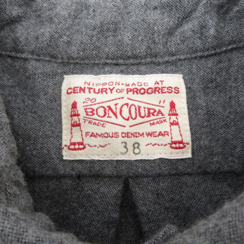 BONCOURA | ボンクラ 長袖シャツ グレー サイズ：38【瀬戸大橋店】