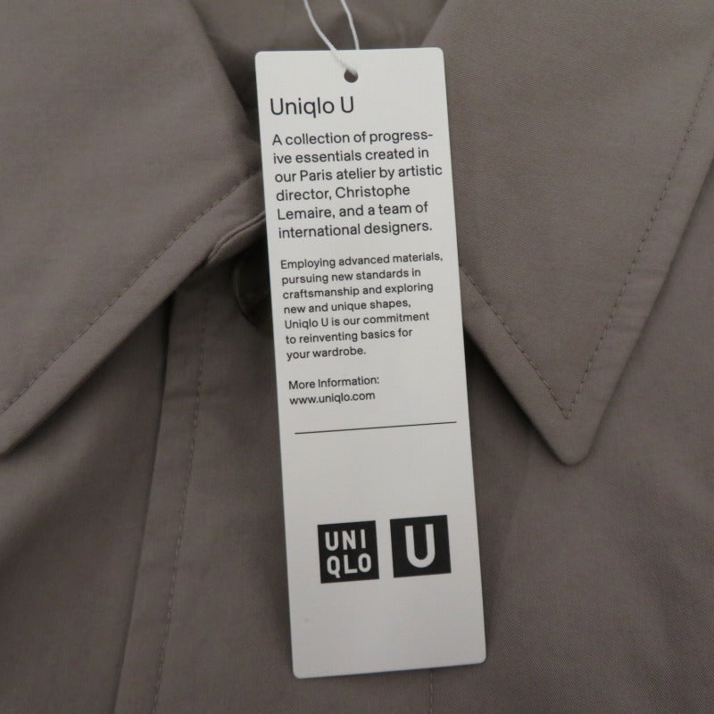UNIQLO U | ユニクロユー ﾊﾟﾃﾞｯﾄﾞｽﾃﾝｶﾗｰｺｰﾄ その他アウター グレー サイズ：L【瀬戸大橋店】