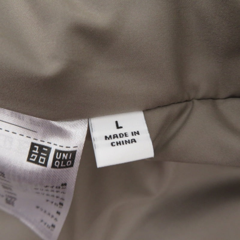 UNIQLO U | ユニクロユー ﾊﾟﾃﾞｯﾄﾞｽﾃﾝｶﾗｰｺｰﾄ その他アウター グレー サイズ：L【瀬戸大橋店】