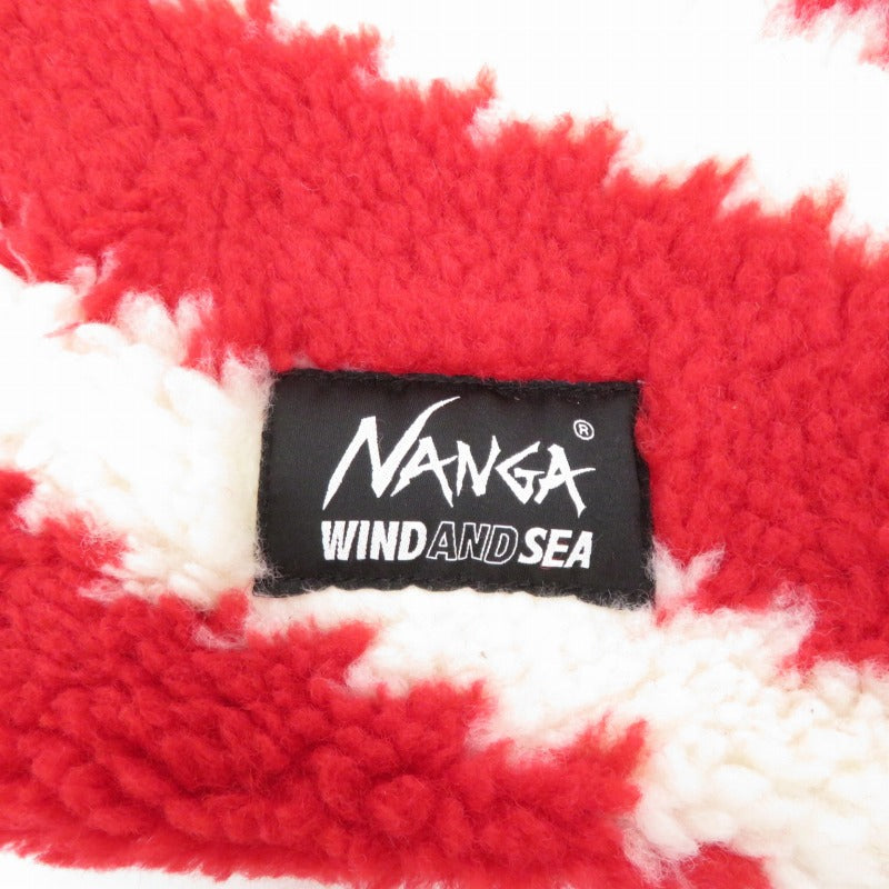 WIND AND SEA | ウィンダンシーウインダンシー NANGA x WDS BOA FLEECE MUFFLER マフラー wds-c-nga-23-q2-03 レッド【瀬戸大橋店】