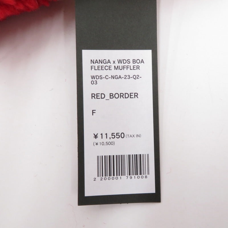 WIND AND SEA | ウィンダンシーウインダンシー NANGA x WDS BOA FLEECE MUFFLER マフラー wds-c-nga-23-q2-03 レッド【瀬戸大橋店】