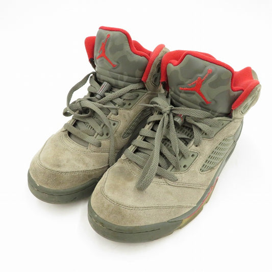 NIKE | ナイキ AIR JORDAN 5 RETRO P51 CAMO スニーカー 136027-051 エアジョーダン5(ナイキ) グレー 25.5cm【瀬戸大橋店】