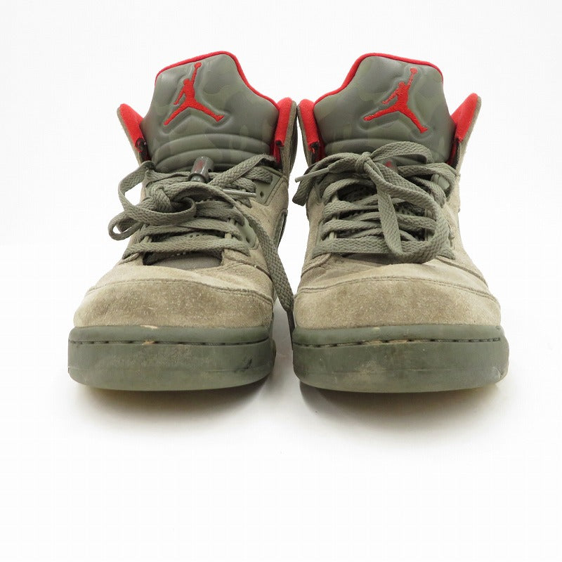 NIKE | ナイキ AIR JORDAN 5 RETRO P51 CAMO スニーカー 136027-051 エアジョーダン5(ナイキ) グレー 25.5cm【瀬戸大橋店】