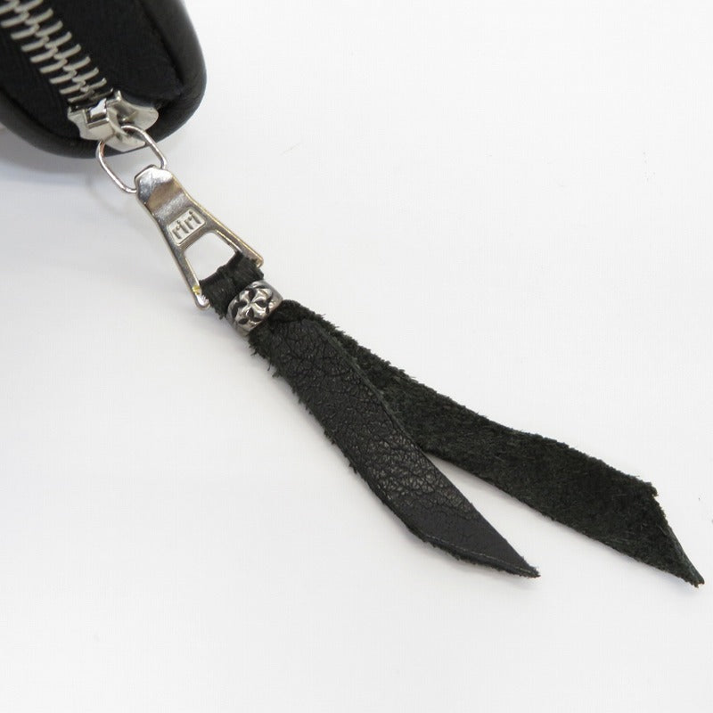 BILL WALL LEATHER | ビルウォールレザー Zipper / Flat Black Plain 長財布 ブラック【瀬戸大橋店】
