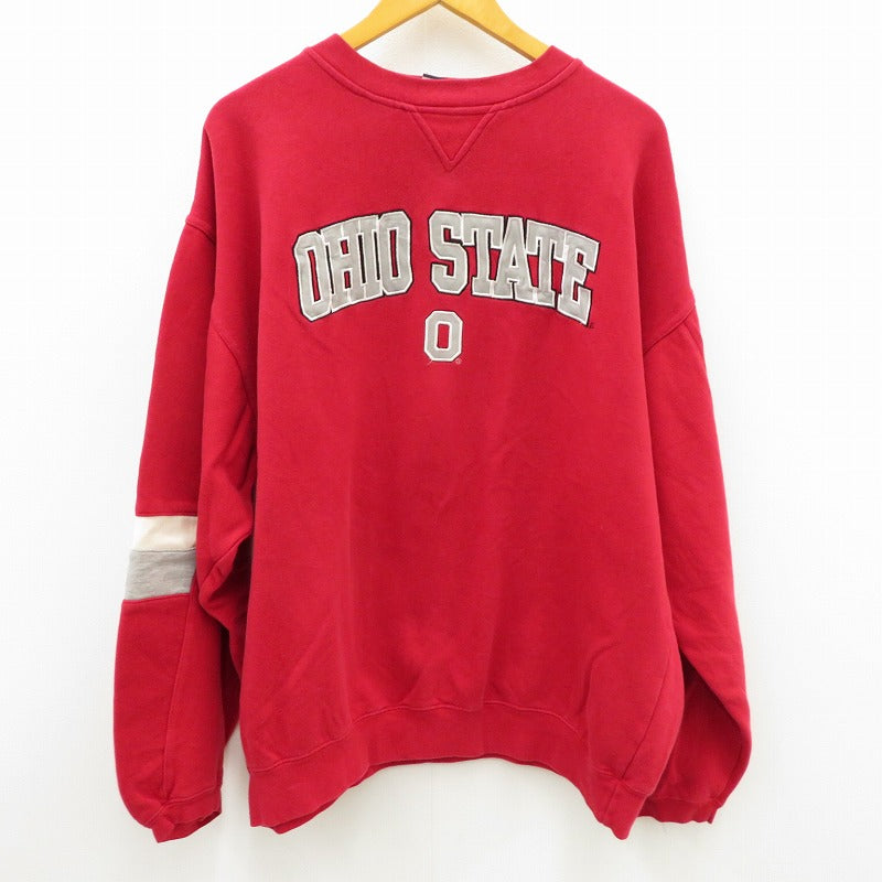 VINTAGE衣料 | ヴィンテージイリョウ OHIO STATE スウェット レッド サイズ：XL【瀬戸大橋店】
