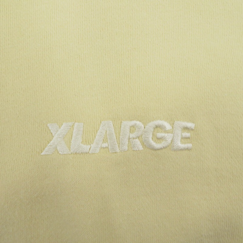 X-LARGE | エクストララージ EMBROIDERY STANDARD LOGO PULLOVER パーカー 01194202 イエロー サイズ：S【瀬戸大橋店】