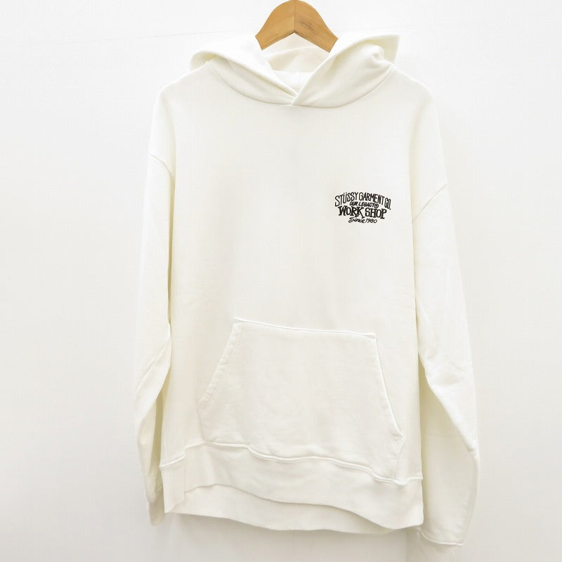 STUSSY | ステューシー ×OUR LEGACY　WORK SHOP SURFMAN パーカー ホワイト サイズ：M【瀬戸大橋店】