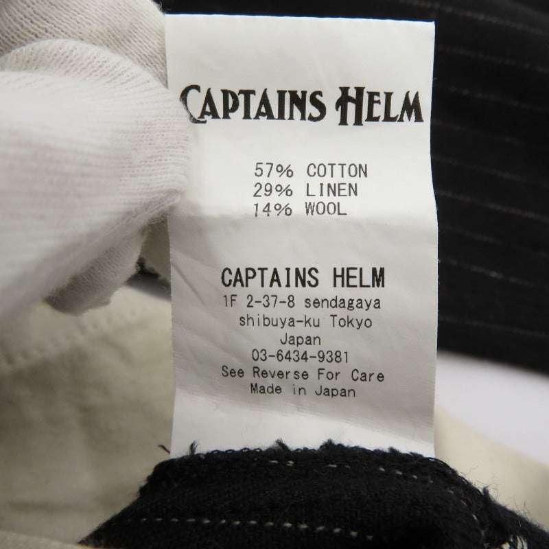 CAPTAINS HELM | キャプテンズヘルム STRIPE LINEN EASY PANTS パンツ グレー サイズ：S【瀬戸大橋店】