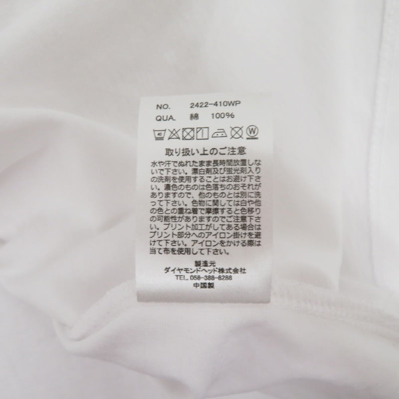 SCREEN STARS×WAIPER/TEE 半袖Ｔシャツ 2422-410WP ホワイト サイズ：S【瀬戸大橋店】